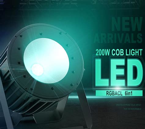 SHEHDS LED COB 200W Par Lights RGBACL 6in1 Color India | Ubuy