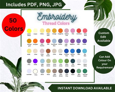 Image result for Polyester Embroidery Thread Color Chart