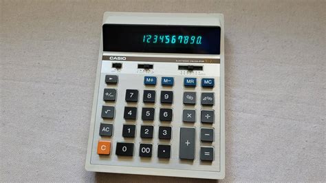 Rare 1970s Casio S-2 Calculator Fluorescent Tube Display Japan - Vinty