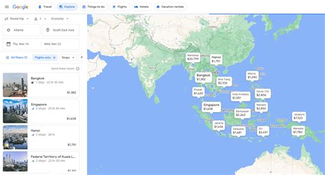 Why You Should Be Using Google - Google Flights Search 1 flights map google