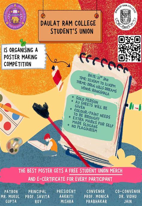 Poster Making Competition | Daulat Ram College