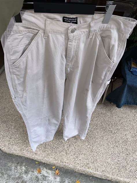 POLO JEANS white work pants | 후루츠패밀리