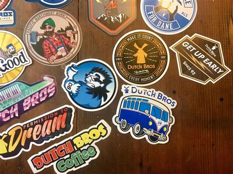 Dutch Bros Sticker Pack - 27 Total - Lots of RARE Stickers | #1852585069