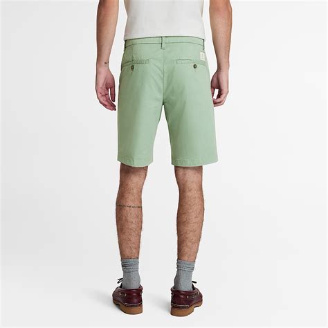 Claremont Twill Chino Short for Men in Light Green