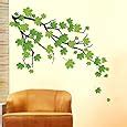 Buy Decals Design 'Green Autumn Leaves Branch' Wall Sticker (PVC Vinyl ...