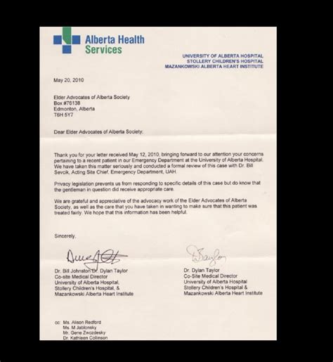 Hospital Note For Work Template - Social Media Template