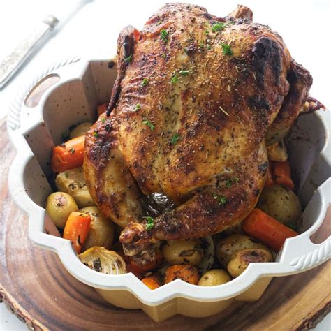 Herb Roasted Bundt Pan Chicken with Vegetables - Savor the Best