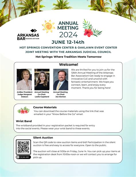 2024 Annual Meeting brochure by Arkansas Bar Association - Issuu