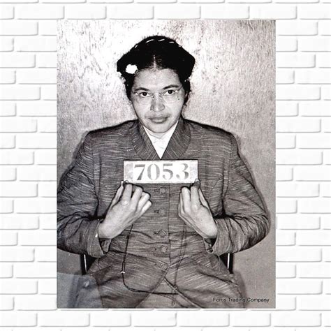 Rosa Parks - 1955 - Booking - Photo - Mugshot - Photograph - Print ...