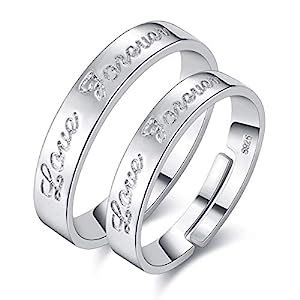 Designin Platinum 925 Silver Plated Love Forever Adjustable Fancy ...