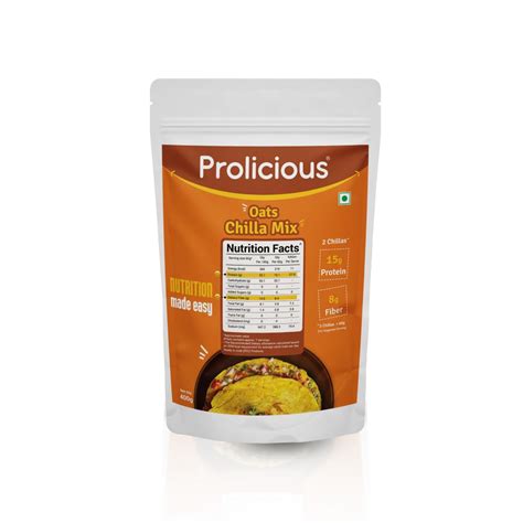 Prolicious High Protein High Fiber Oats Chilla Mix | Plant based ...