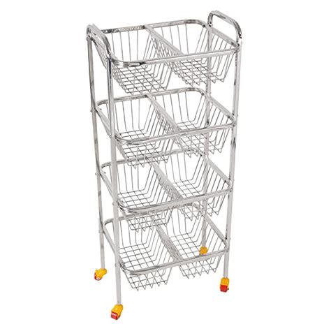 DHSVS Stainless Steel 4 Layer(4.300kg) Partition Fruit & Vegetable ...