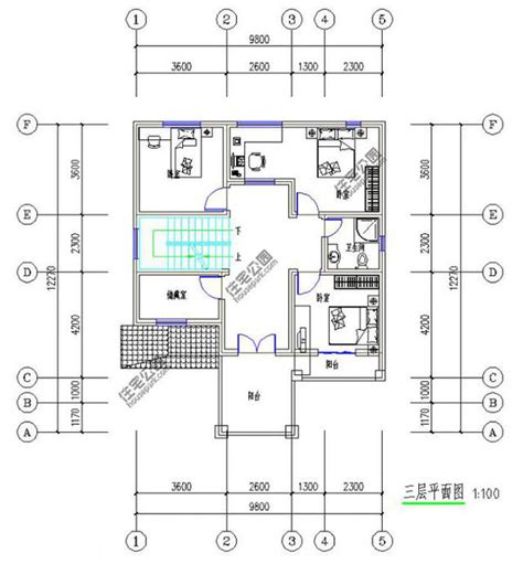 乡村小户型二层别墅设计图纸_自建房子效果图,安筑别墅图纸AZ300