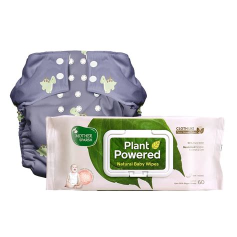 Buy Mother Sparsh Plant Powered Cloth Diaper with FREE Plant Powered 98 ...