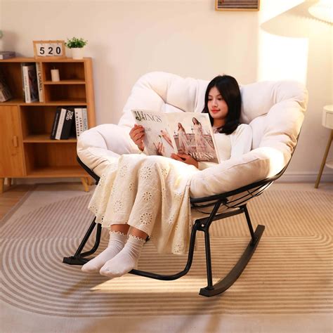 Amarfly Rocking Chair Nursery, Ergonomic Papasan Chair with India | Ubuy
