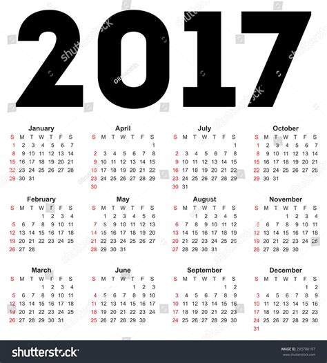 98,702 2017 Calendar Images, Stock Photos & Vectors | Shutterstock