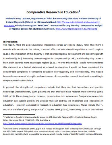 Comparative Research Example 的图像结果