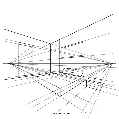 How To Draw A Living Room In Two Point Perspective | Baci Living Room