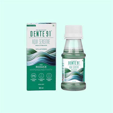 Buy Dente91 Aqua Sensitive Mouthwash - To Reduce Sensitivity & Bad Breath