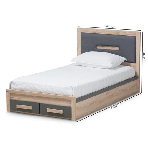 Single Bed: 2-Drawer Platform Bed – Studio GKW