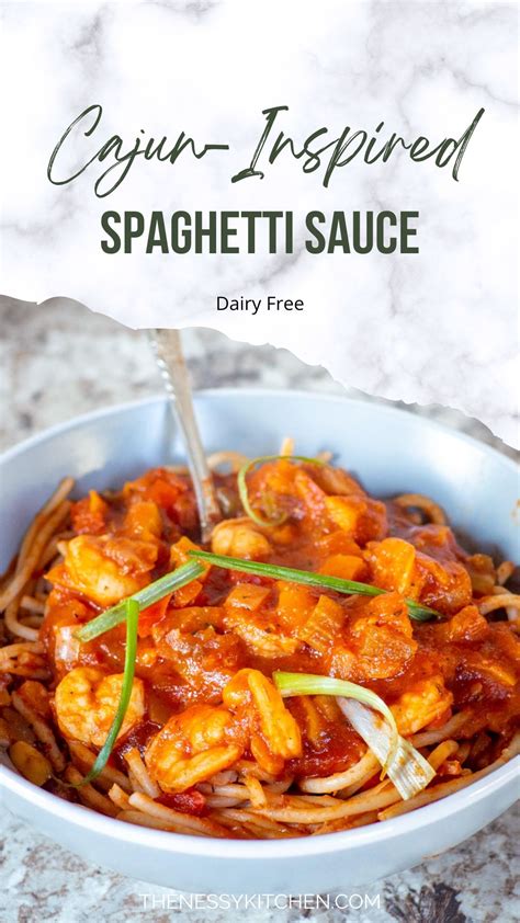 Cajun Spaghetti Sauce - The Nessy Kitchen