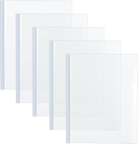 Baraky 10 Pack Sliding Bar Clear Report Covers, Transparent Resume ...