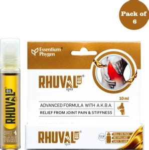 ESSENTIUM PHYGEN Rhuval Oil 100% Natural Pain Relief Massage Oil for ...