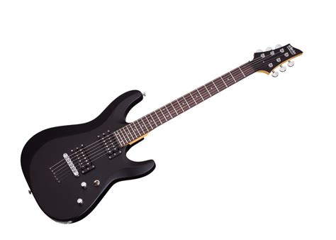 Schecter 430 C-6 Deluxe Solid-Body Electric Guitar, Satin Black ...