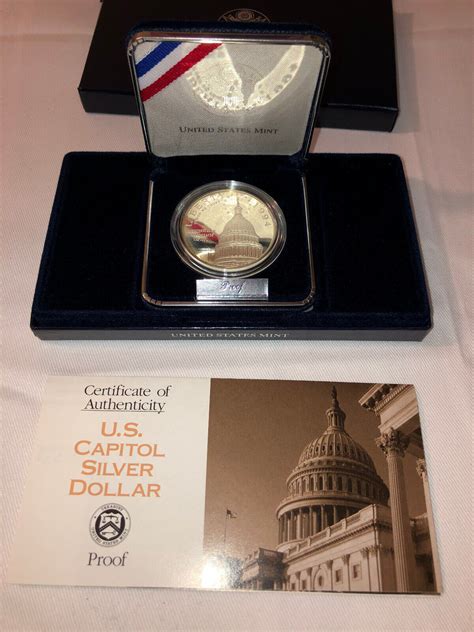 U.S. Capitol Bicentennial Silver Dollar - Original Case & COA | #4613358095