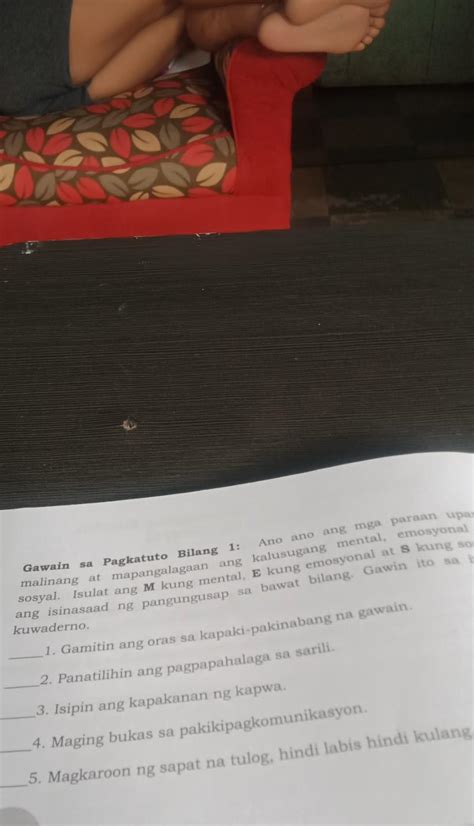 Gawain sa Pagkatuto Bilang 1: Ano ano ang mga paraan malinang at ...