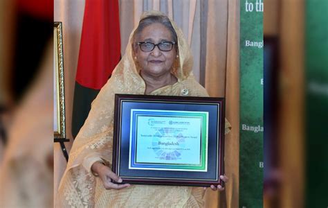 Bangladesh's PM Hasina receives SDG Progress award