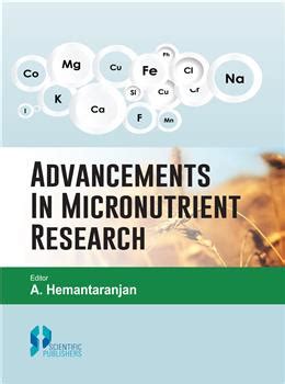 Scientific Publishers | advancements-micronutrient-research
