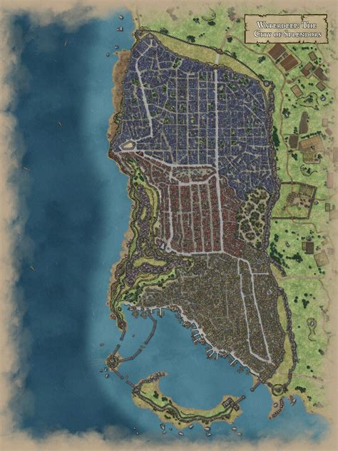 Map of Waterdeep : r/WaterdeepDragonHeist