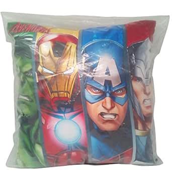 Buy Athom Trendz Marvel Avengers Theme Kids Cushion - 40 x 40 cm Online ...