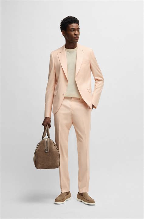 BOSS - Linen-blend knit sweatshirt with tipping - Natural