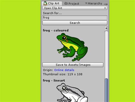 Unity Assets Explorer 的图像结果