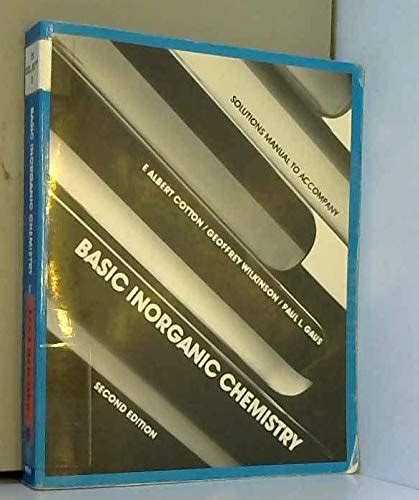 Buy Basic Inorganic Chemistry: Solutions Manual Book Online at Low ...