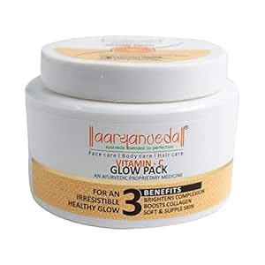 Aaryanveda Vitamin-C Glow Pack for a Healthy Glow, Boosts Collagen, For ...