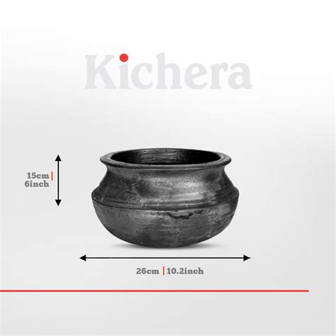 Unglazed Black Clay Pot | Non Toxic Earthen Handi for Healthy Cooking ...