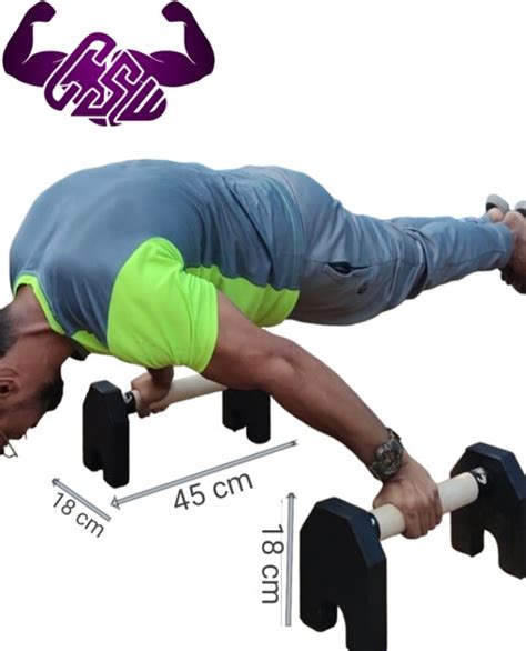 Calistreet workout Wooden Parallettes - Pushup Bar,Calisthenics ...