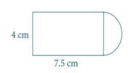Find the Area and perimeter of the following figure. The figure is made ...