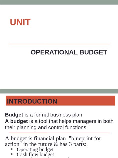 Image result for Operations Manager Budget Example