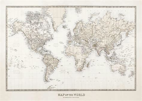 World maps posters