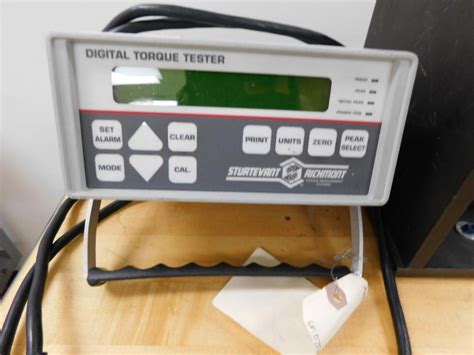 LOT: Sturtevant Richmont Torque Measurement System w/Accessories on ...