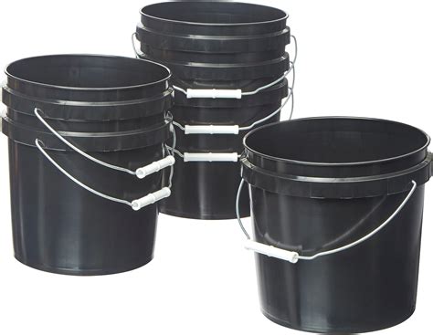 Amazon.com: Consolidated Plastics 1 Gallon Food Grade Buckets BPA Free ...