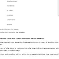 [Resolved] Shine.com — Fake Recruitment (Money Scam)