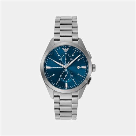 Emporio Armani Claudio Men Blue Chronograph Watch AR11541 – Just In Time