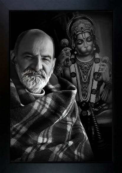 Bajaj Creations Neem Karoli Baba Religious Photo Frame Painting | Lord ...