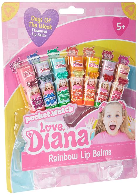 Buy Love, Diana Rainbow Lip Balms Beauty Set, Flavoured Lip Balm For ...