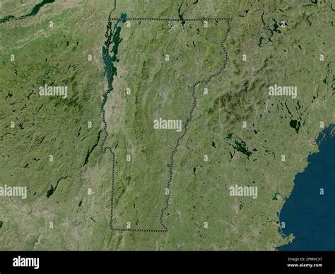 Vermont, state of United States of America. High resolution satellite map Stock Photo - Alamy